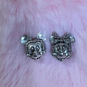 2 Disney Mickey Mouse & Minnie Mouse Portrait Charm /Not Pandora